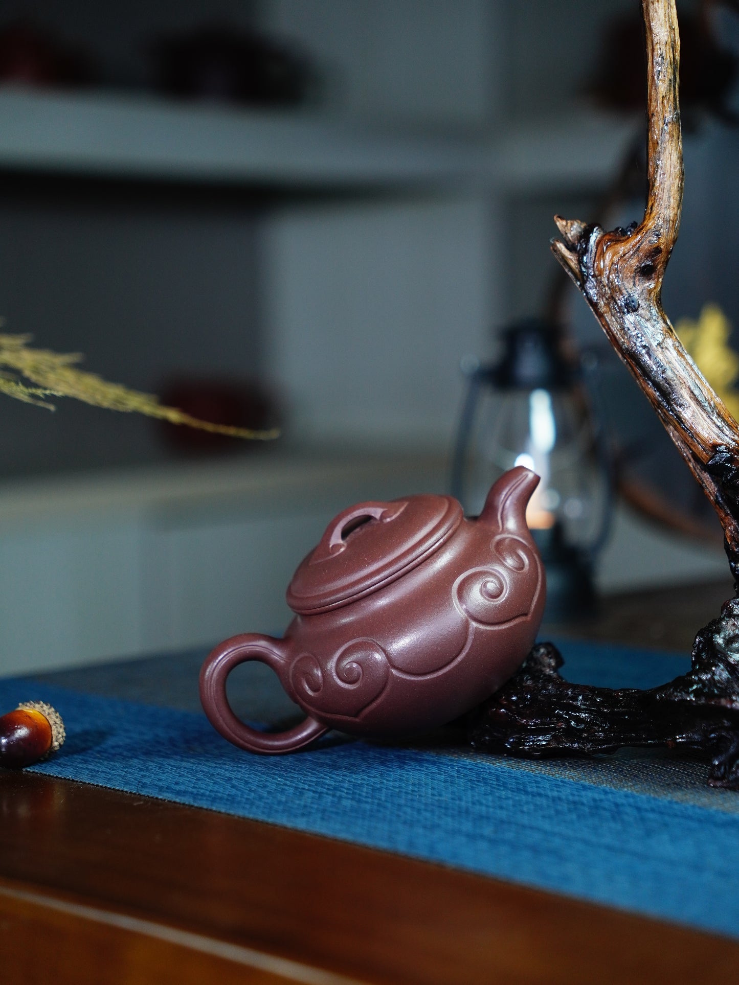 Fanggu ruyi Teapots Zisha Yixing Clay 180 ML