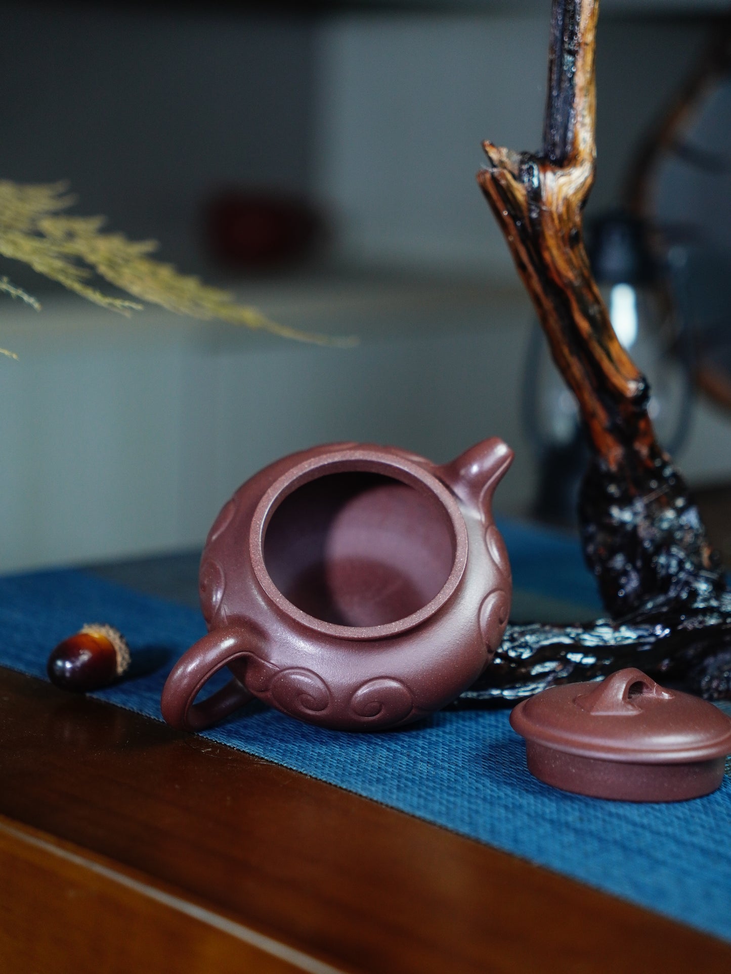 Fanggu ruyi Teapots Zisha Yixing Clay 180 ML
