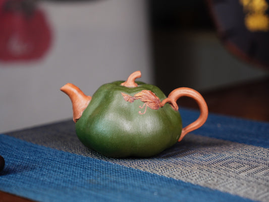 Pumpkin Teapots Zisha Yixing Clay pyramid 180ML