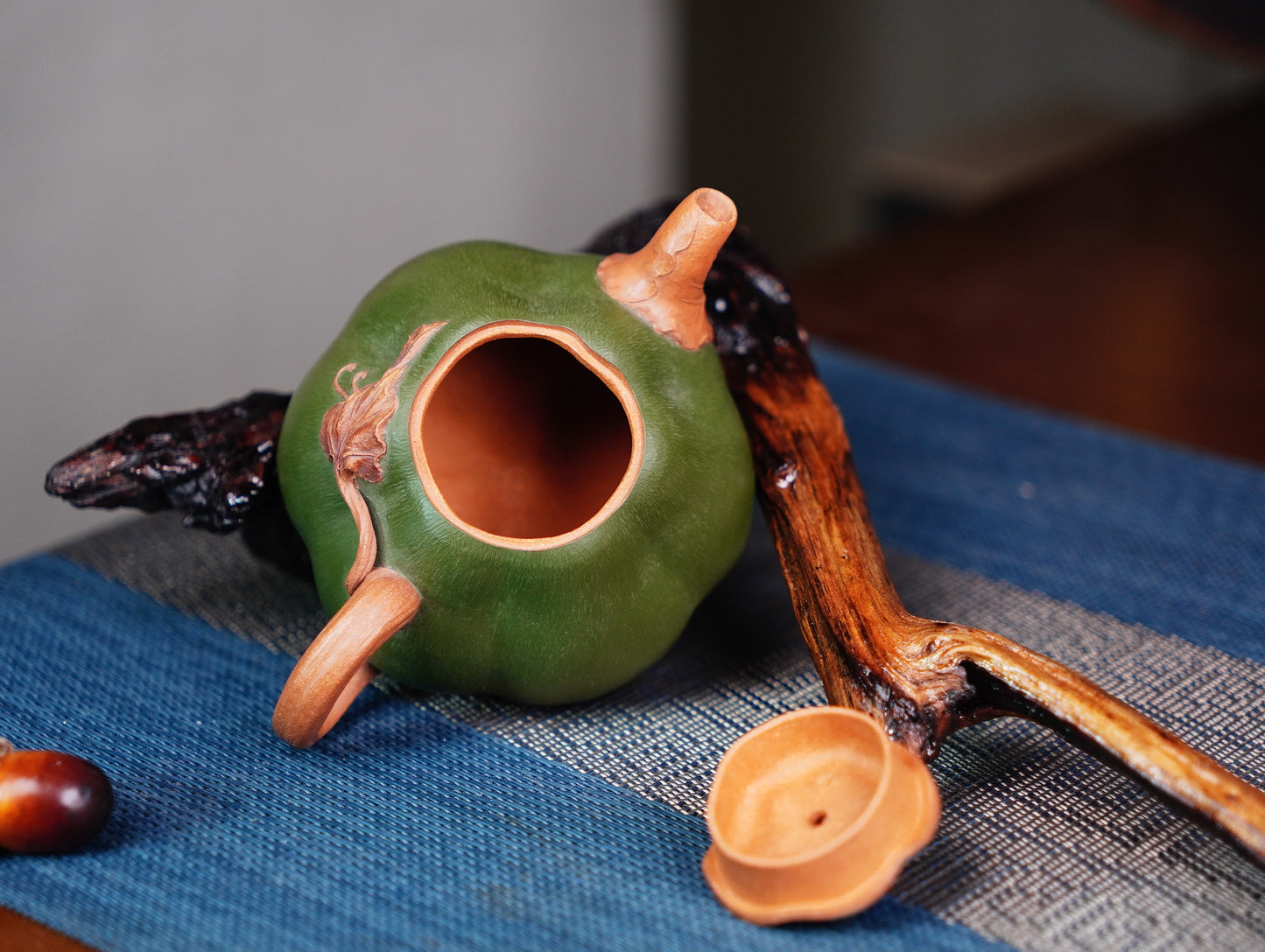 Pumpkin Teapots Zisha Yixing Clay pyramid 180ML