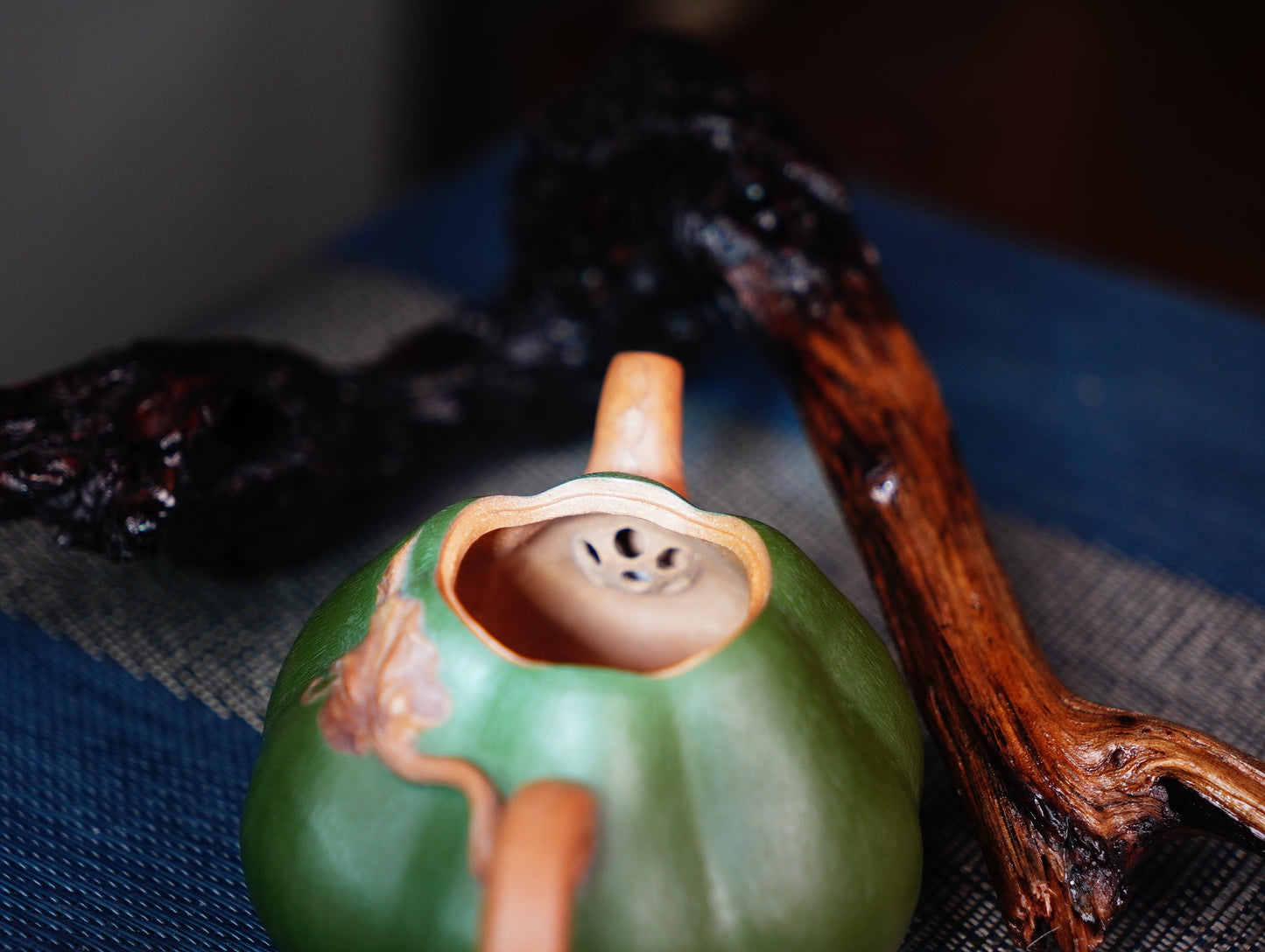 Pumpkin Teapots Zisha Yixing Clay pyramid 180ML