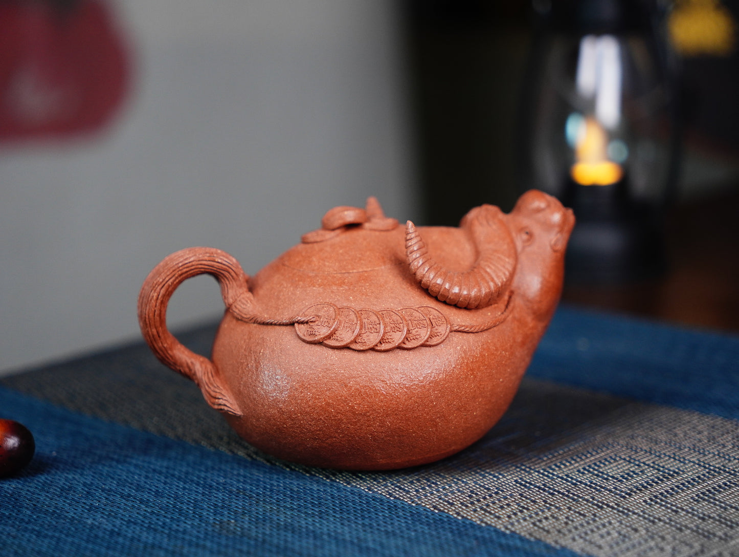 Niuhong Jiangpo Zisha Teapot 210ml - Rare ‘Ox Blood’ Purple Clay - Handcrafted Yixing Teapot for Oolong & Puerh Tea