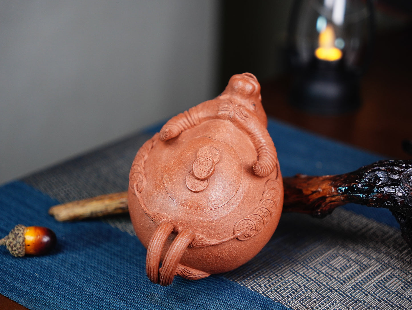 Niuhong Jiangpo Zisha Teapot 210ml - Rare ‘Ox Blood’ Purple Clay - Handcrafted Yixing Teapot for Oolong & Puerh Tea