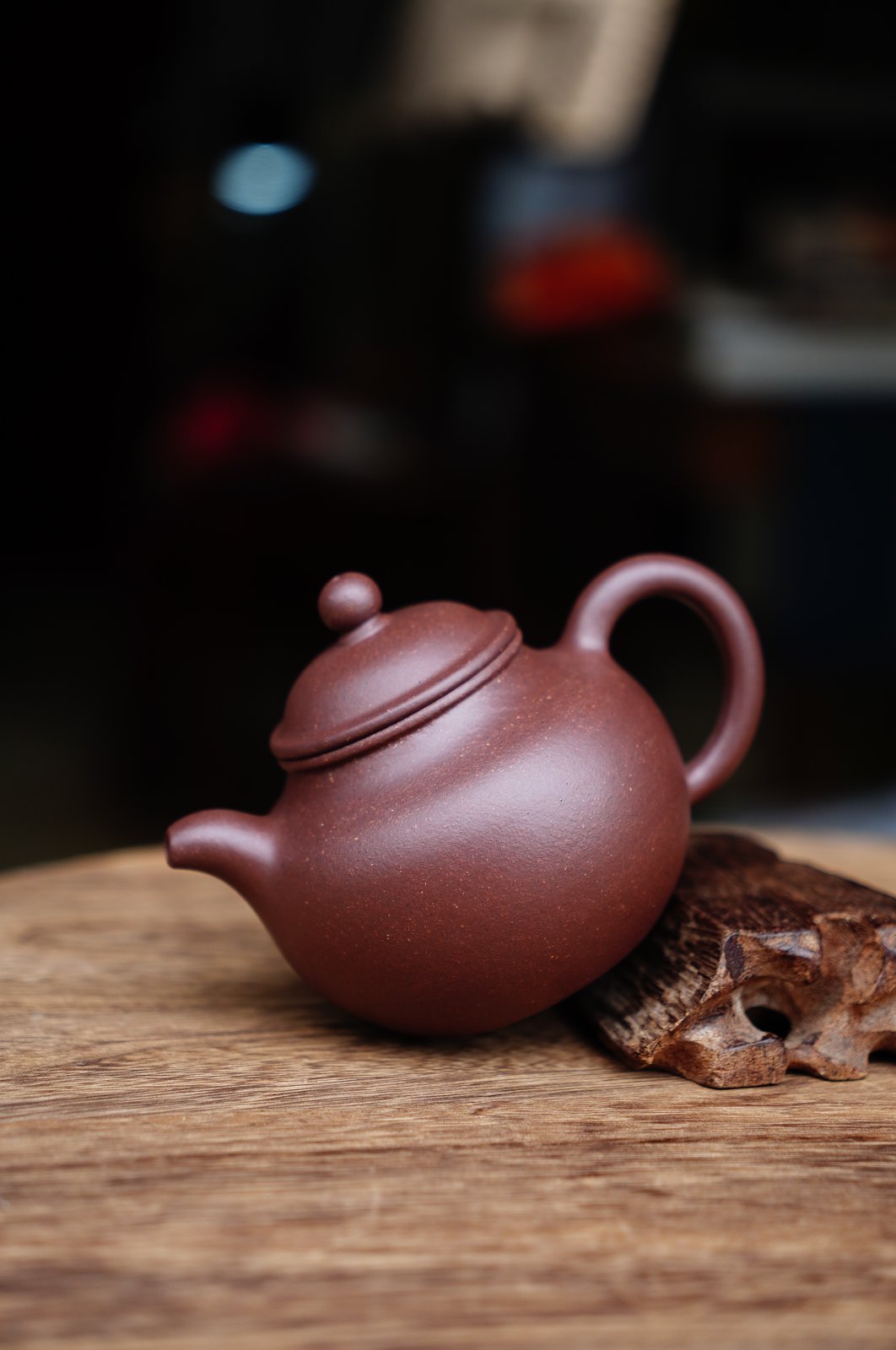 Zini Teapot 200ml, Duzi Clay Pot, Yixing Zisha, Gongfu Tea Set, Handmade Purple Clay Pot, Stoneware, 200ml