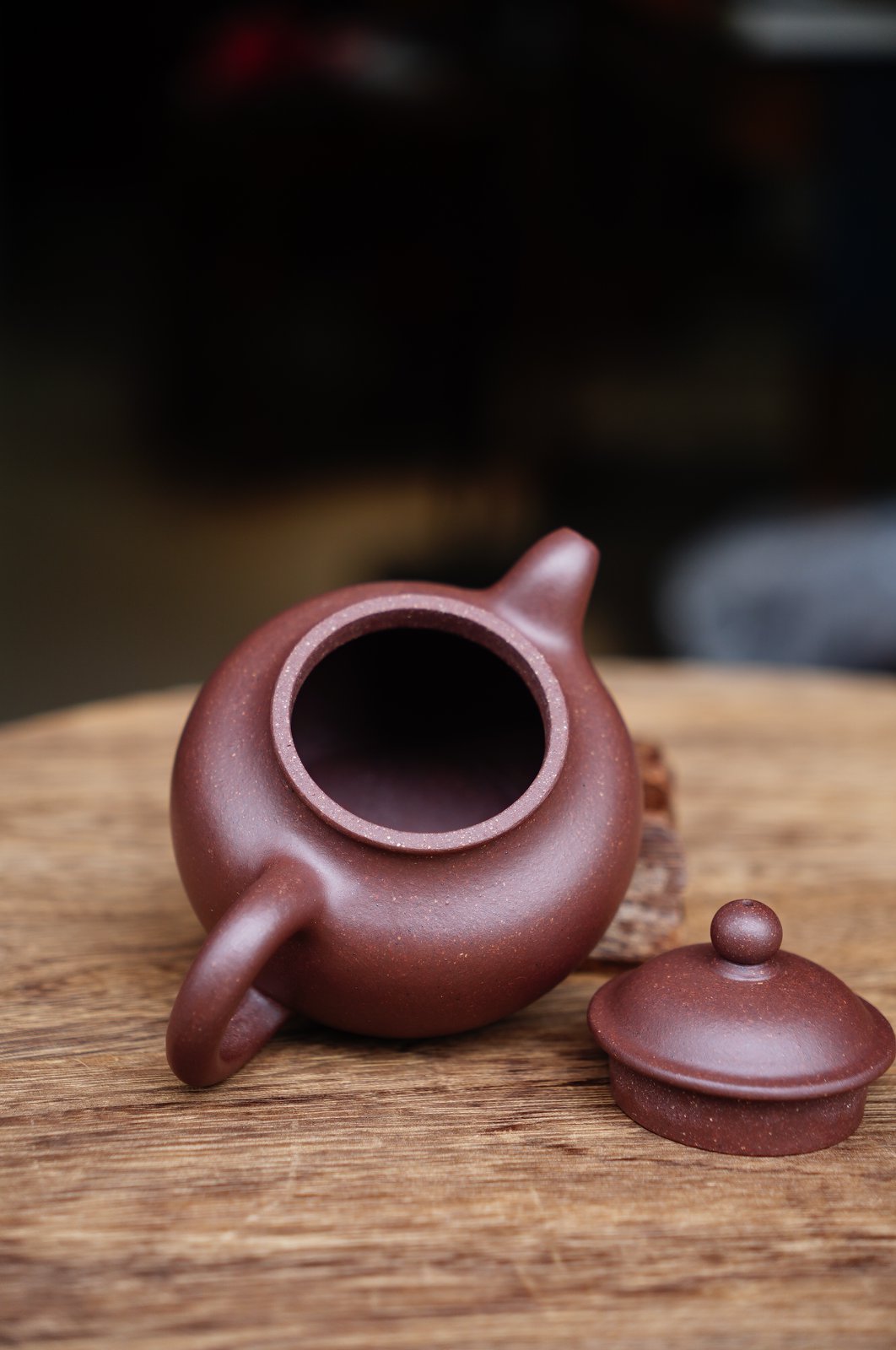 Zini Teapot 200ml, Duzi Clay Pot, Yixing Zisha, Gongfu Tea Set, Handmade Purple Clay Pot, Stoneware, 200ml